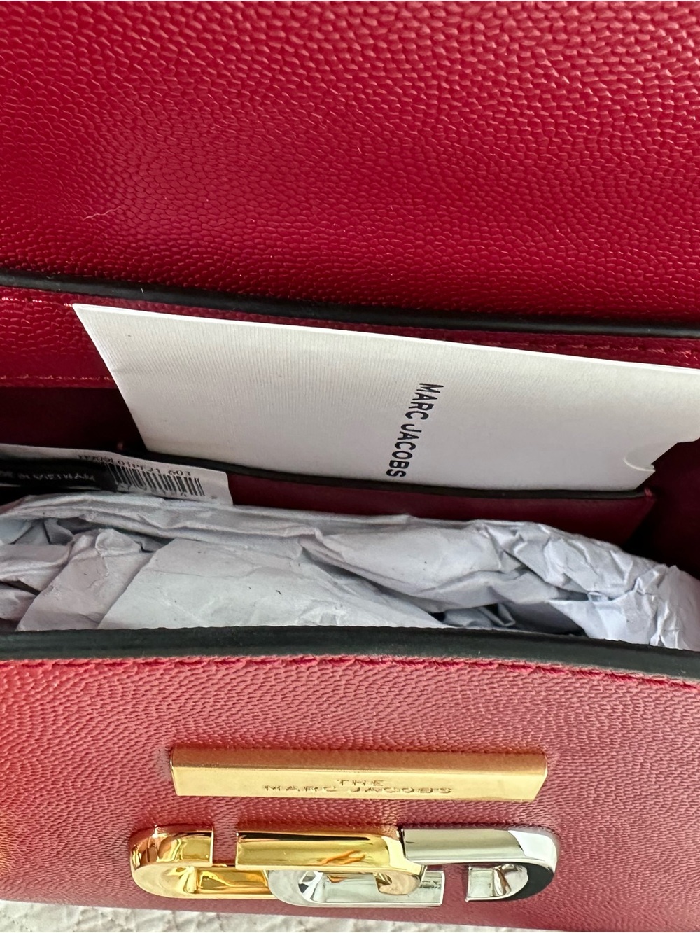 Marc Jacobs Red Leather Crossbody with Pink Rope Detail - Picture 8 of 13